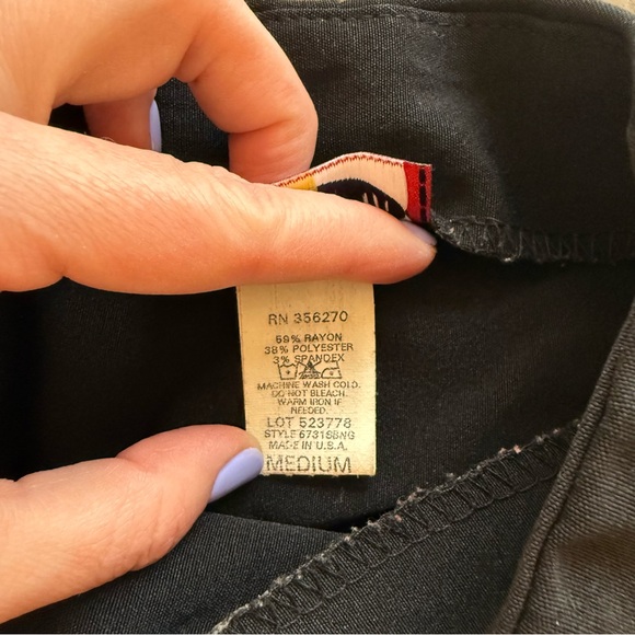 VTG Zoey Beth Black Pleated Mini Skirt - Y2K Dark Academia- Size Medium - Picture 7 of 8